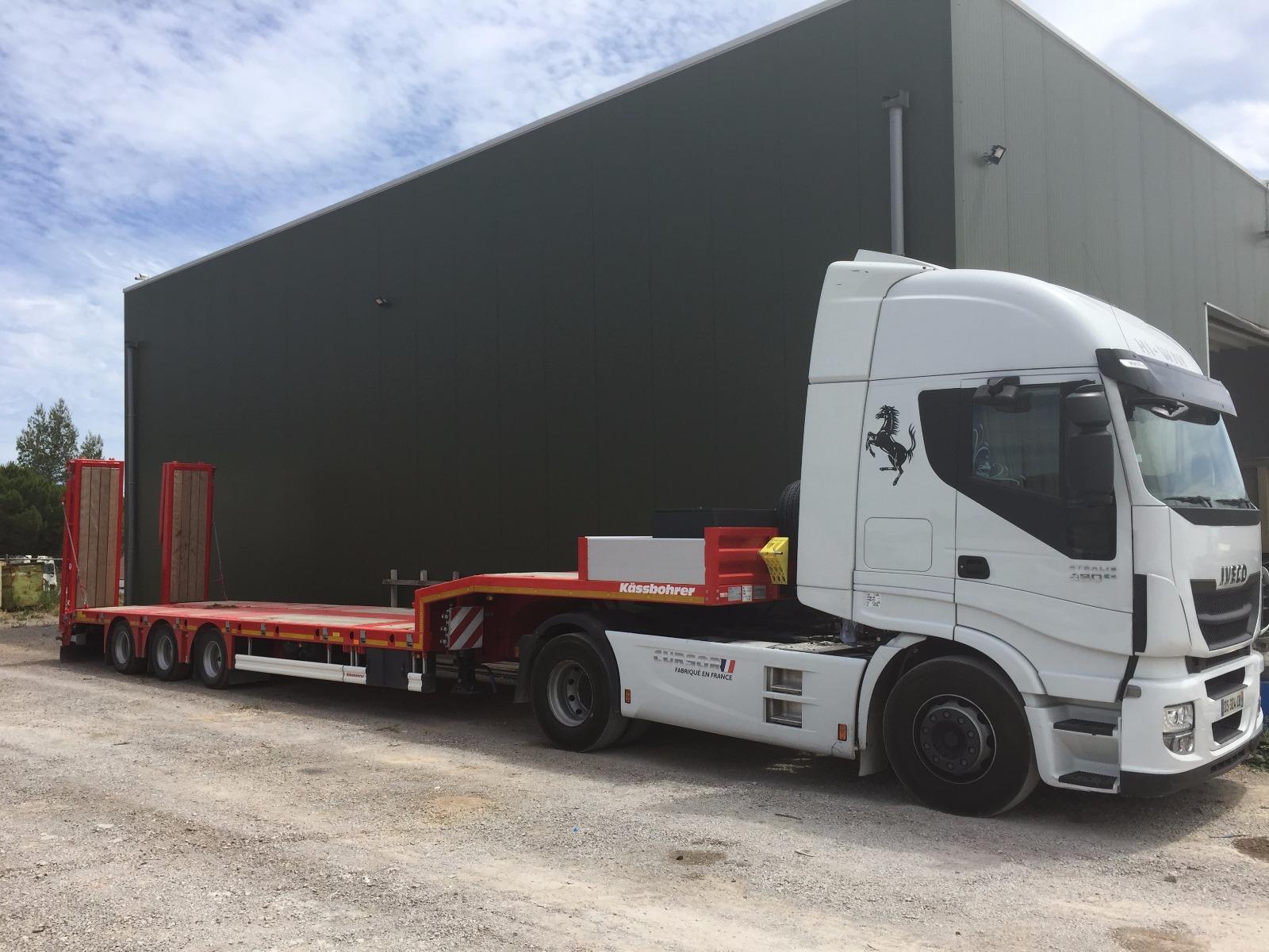 Porte-engins extensible