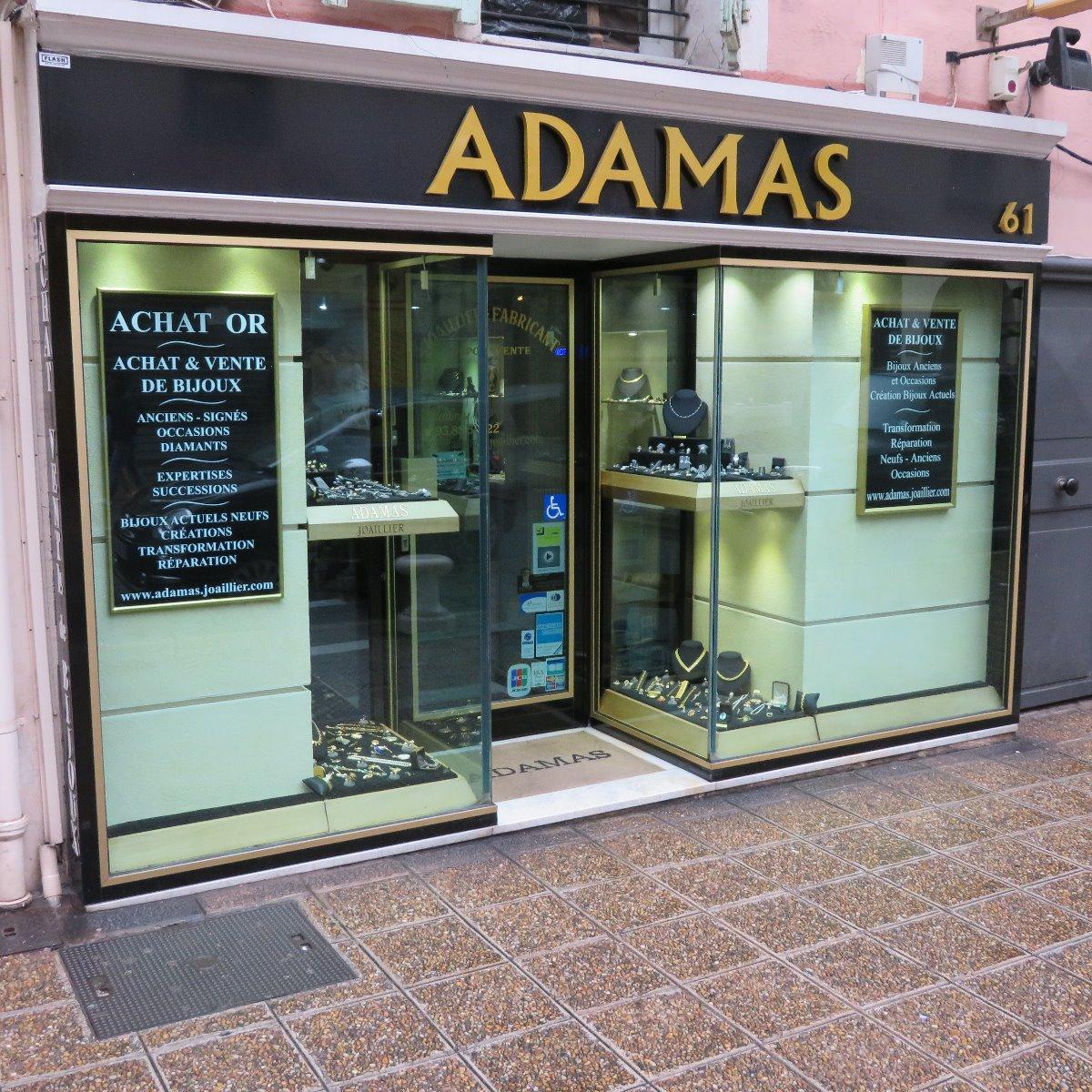Devanture bijouterie à Nice