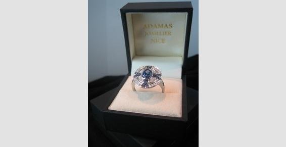 bague saphir /brillants Nice