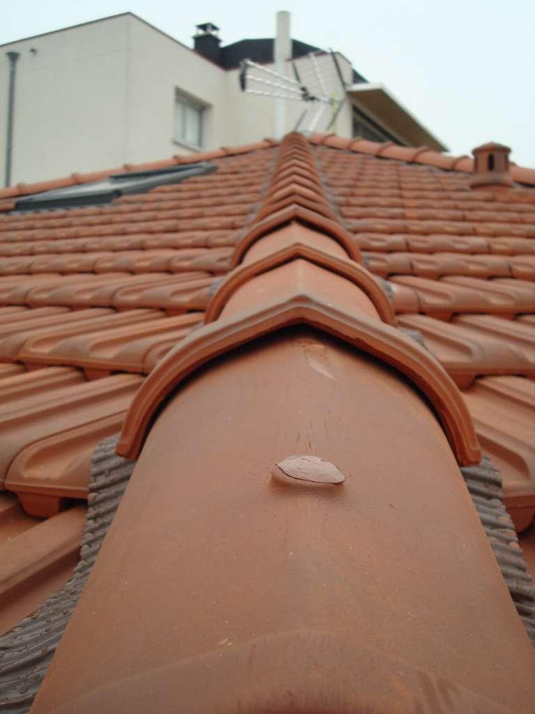 Gros plan sur un arêtier