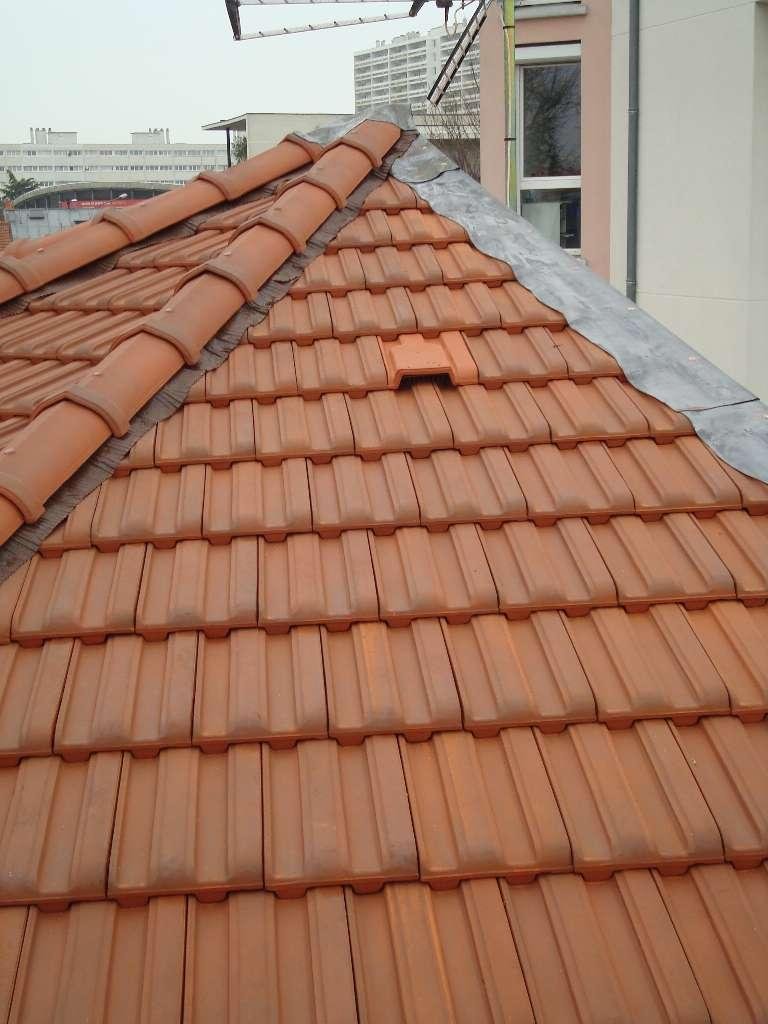 Pose de tuiles neuves