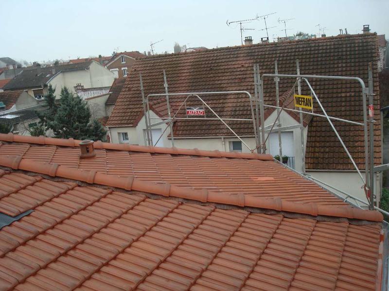 Grande toiture avec deux arêtiers