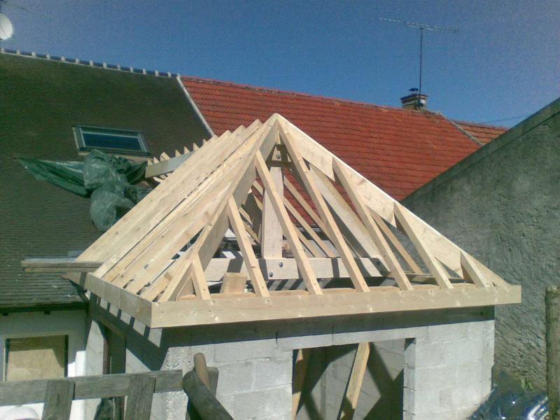 Vue de face d'une toiture