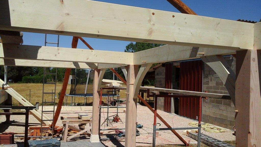 Création auvent sur terrasse Sevrey