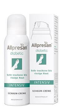 Schaum-Creme - Medizinprodukt - Behandlung und Pflege sehr trockener Haut bei Diabetes mellitus