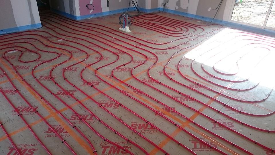 Plancher chauffant hydraulique