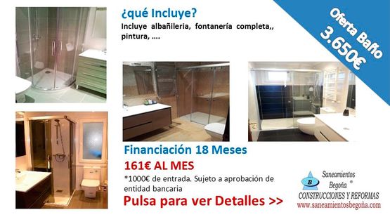 Saneamientos Begoña S.L. oferta baño