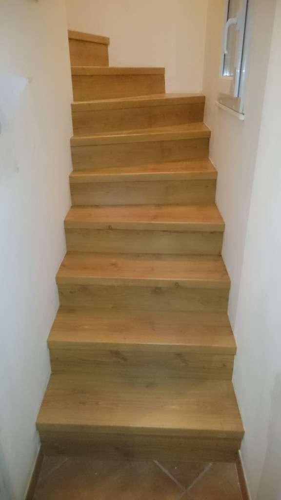 Habillage escalier béton et bois en Essonne