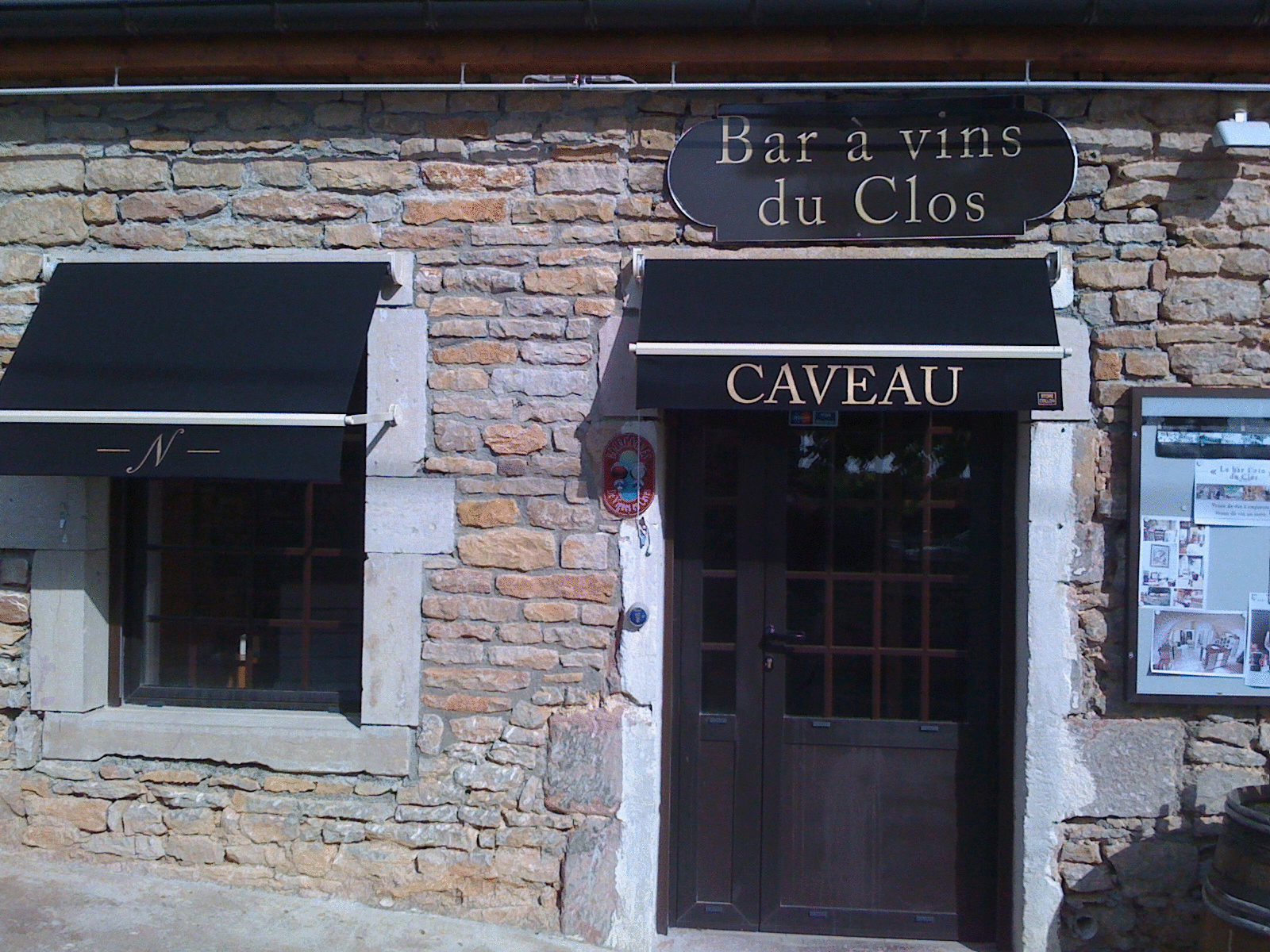 Store projection avec inscription