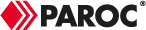 PAROC-Logo in Rot und Schwarz auf weißem Hintergrund
