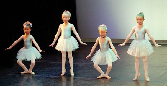 Petites danseuses en ligne