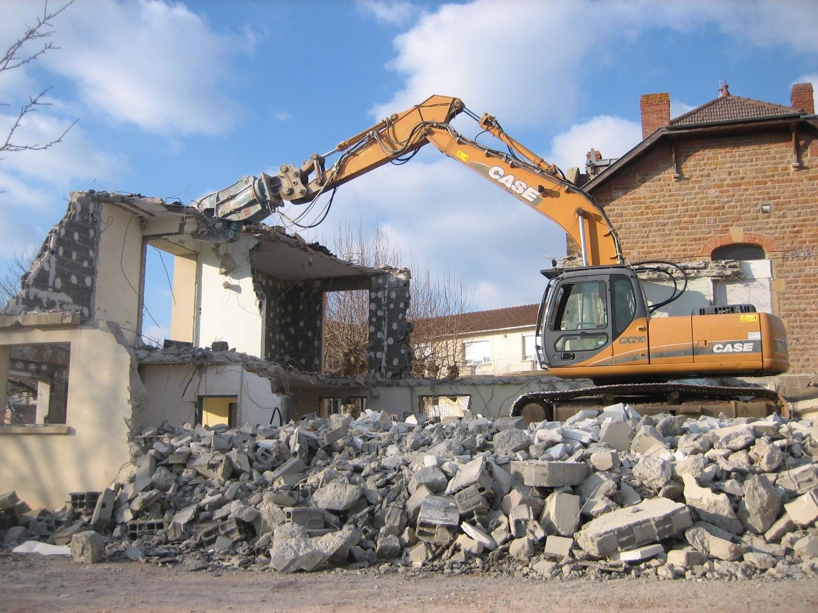 Démolition de structures en béton pour réhabilitation