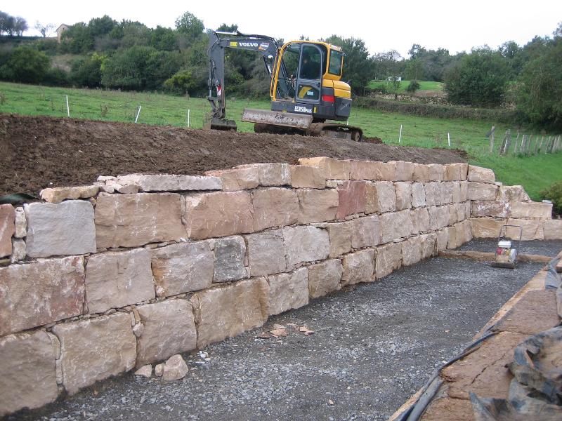 Muret de soutènement