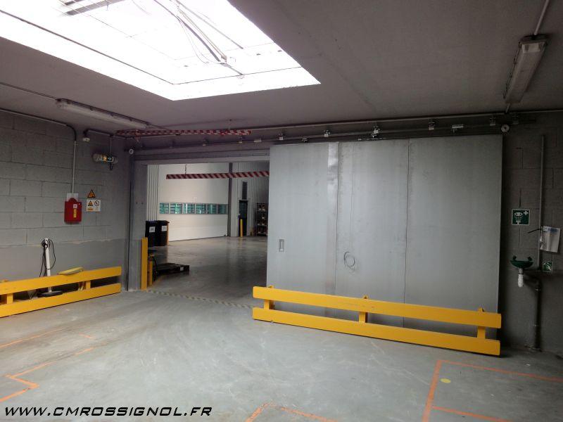 CM Rossignol (71) - Portes coupe-feu coulissantes