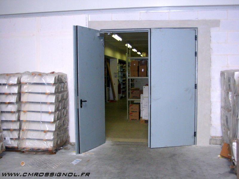 CM Rossignol (71) Porte coupe-feu battante