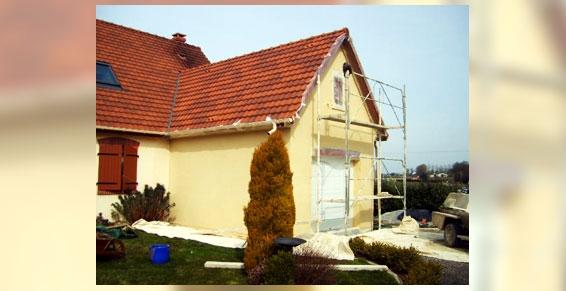 Maçonnerie - finition de l'extension de la maison