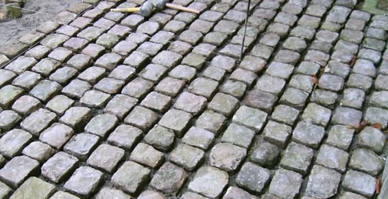 Pose de pavés de rue - Ectot-l'Auber