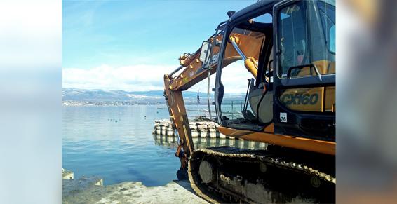 Curage de port à Excenevex