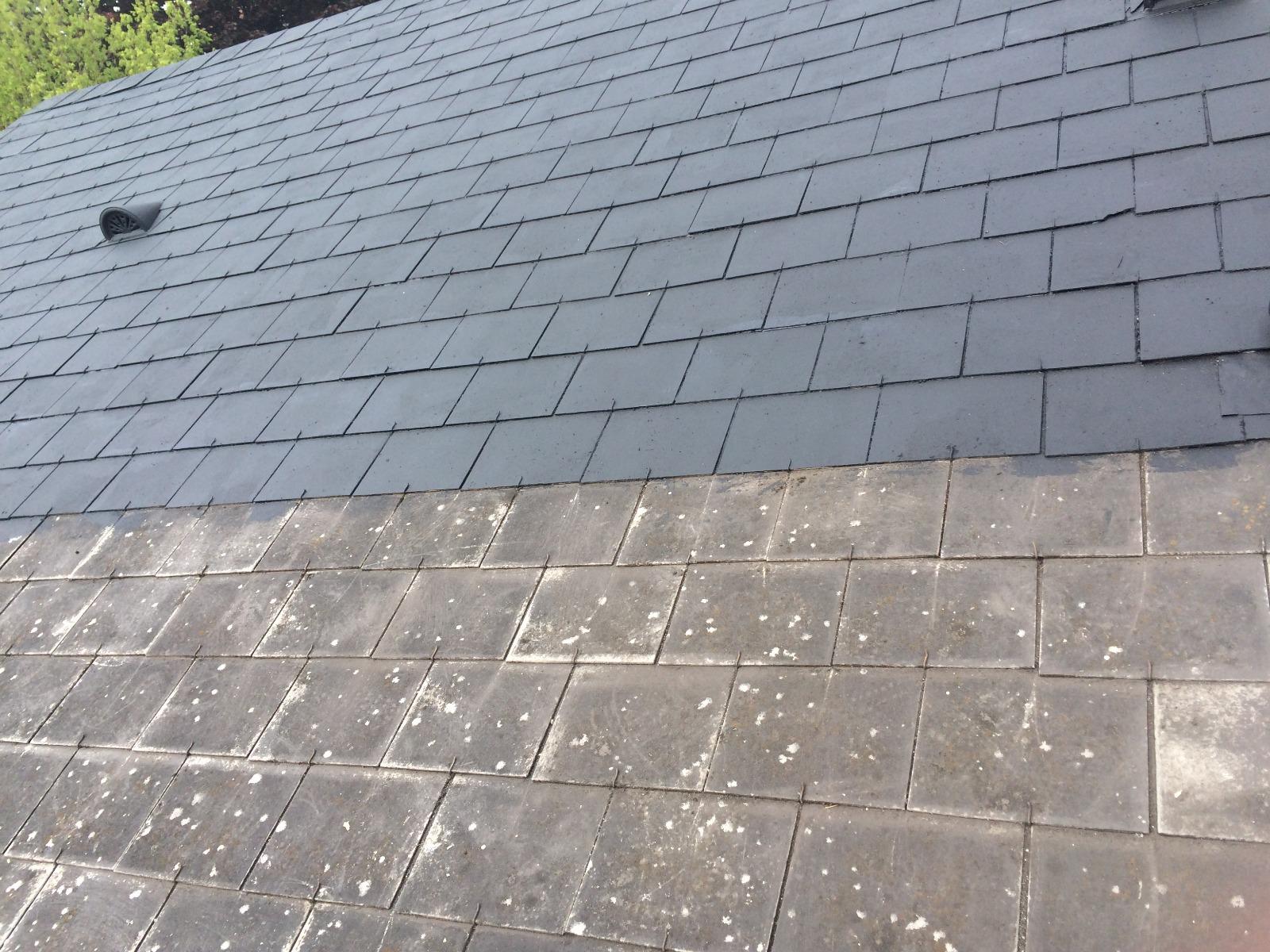 Tuile en endoise - Avant - Après