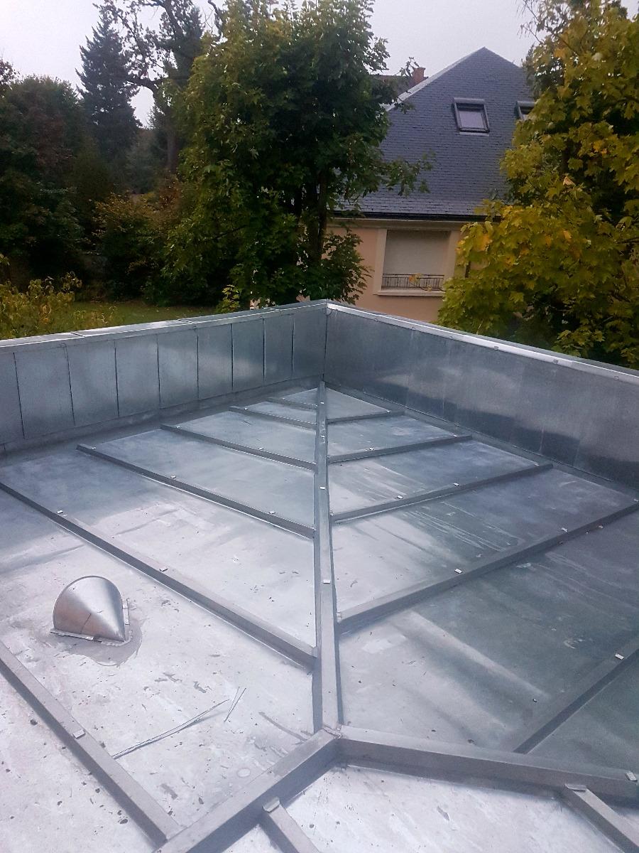 Couverture en zinc après rénovation
