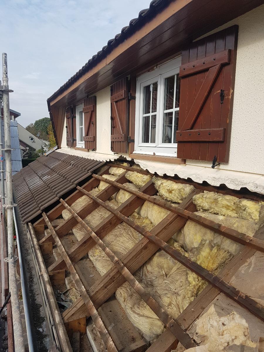 Rénovation charpente - Avant