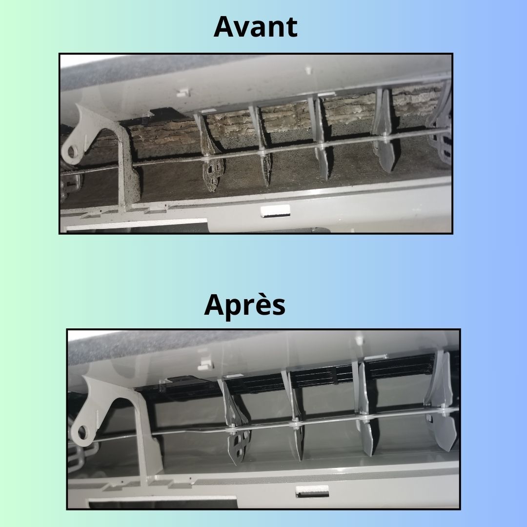 Filtre d'appareil de climatisation nettoyé