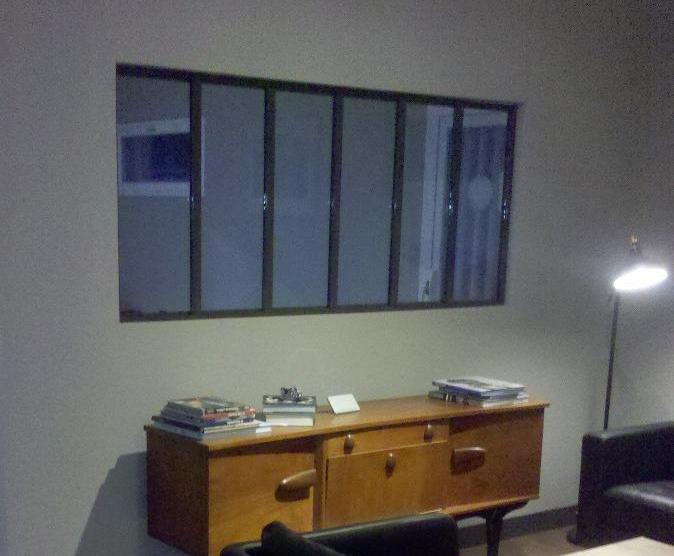 Verrière métal brut