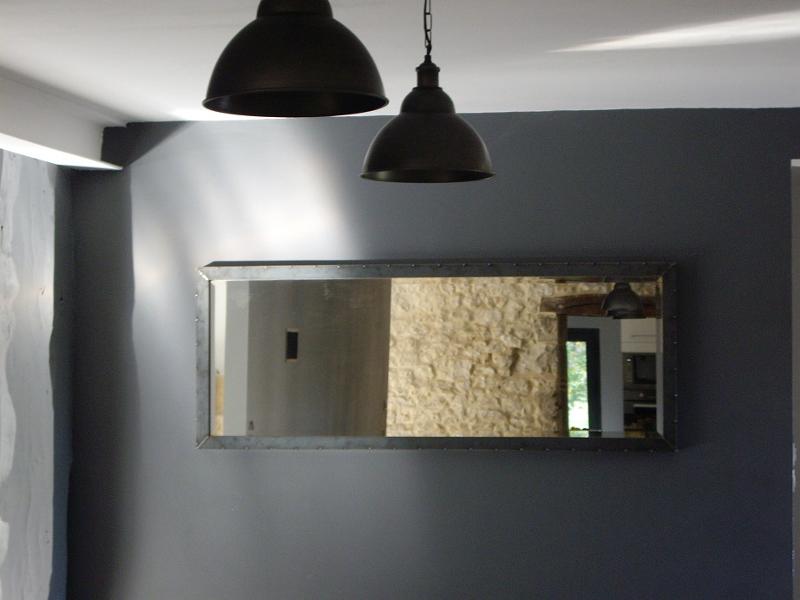 Miroir sur mesure style industriel