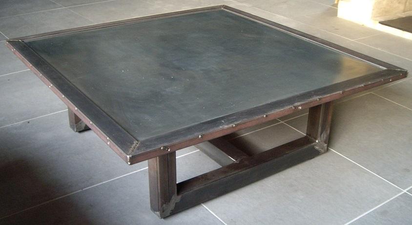 Table basse style industriel