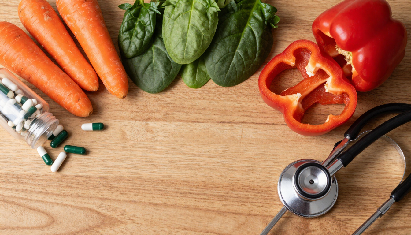 A bowl of pet food with fresh ingredients