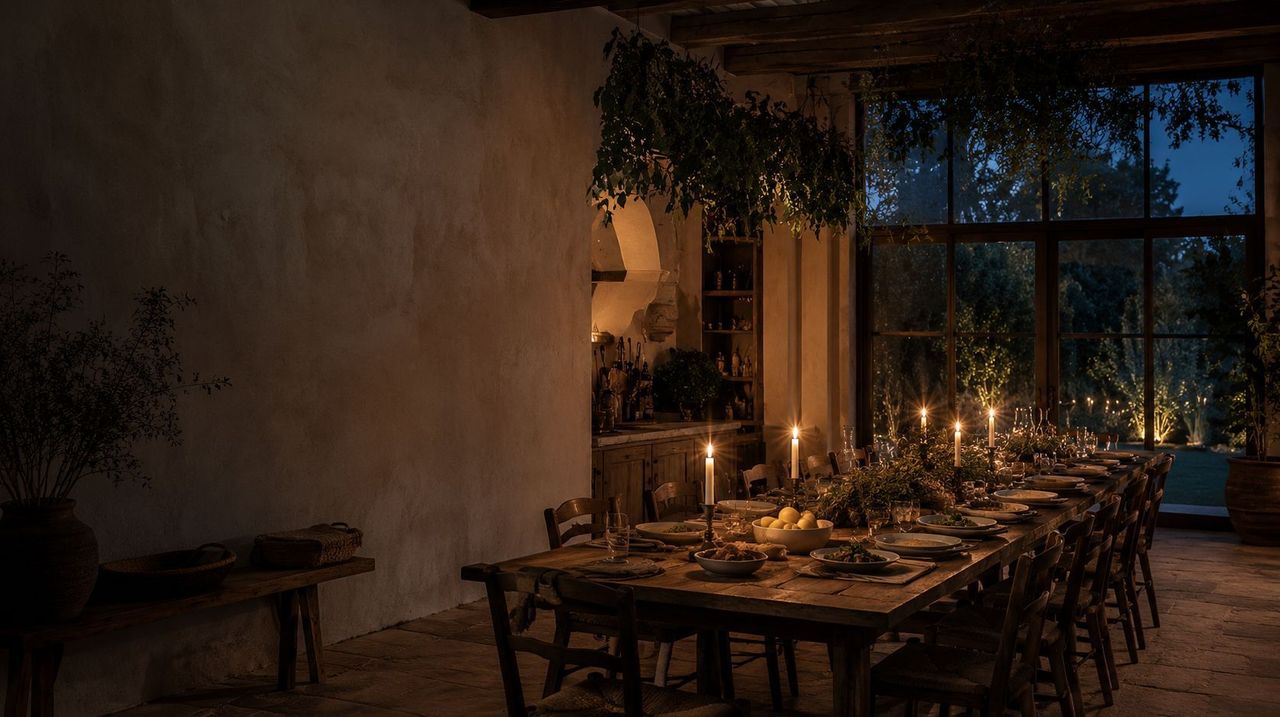 A table set for dinner, ready for guests to arrive