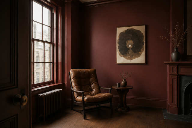 Deep burgundy study by Coat