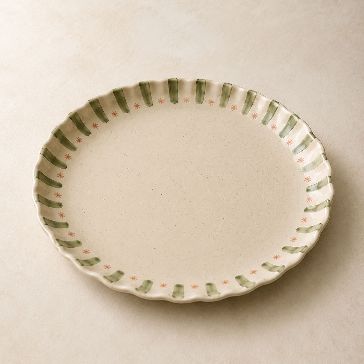 Arch & Star Dinner Plate — handmade plates