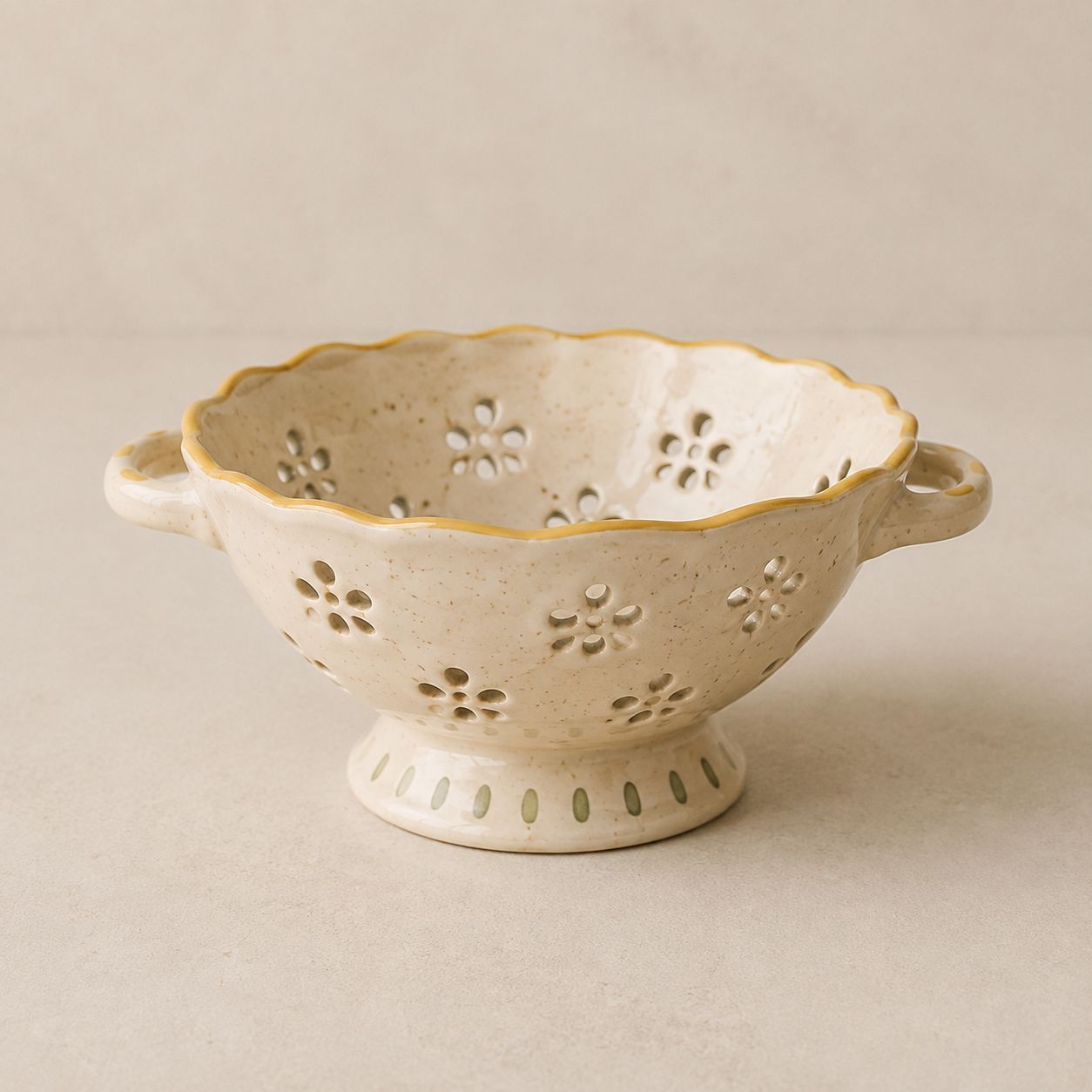 Bloom Colander — handmade bowls