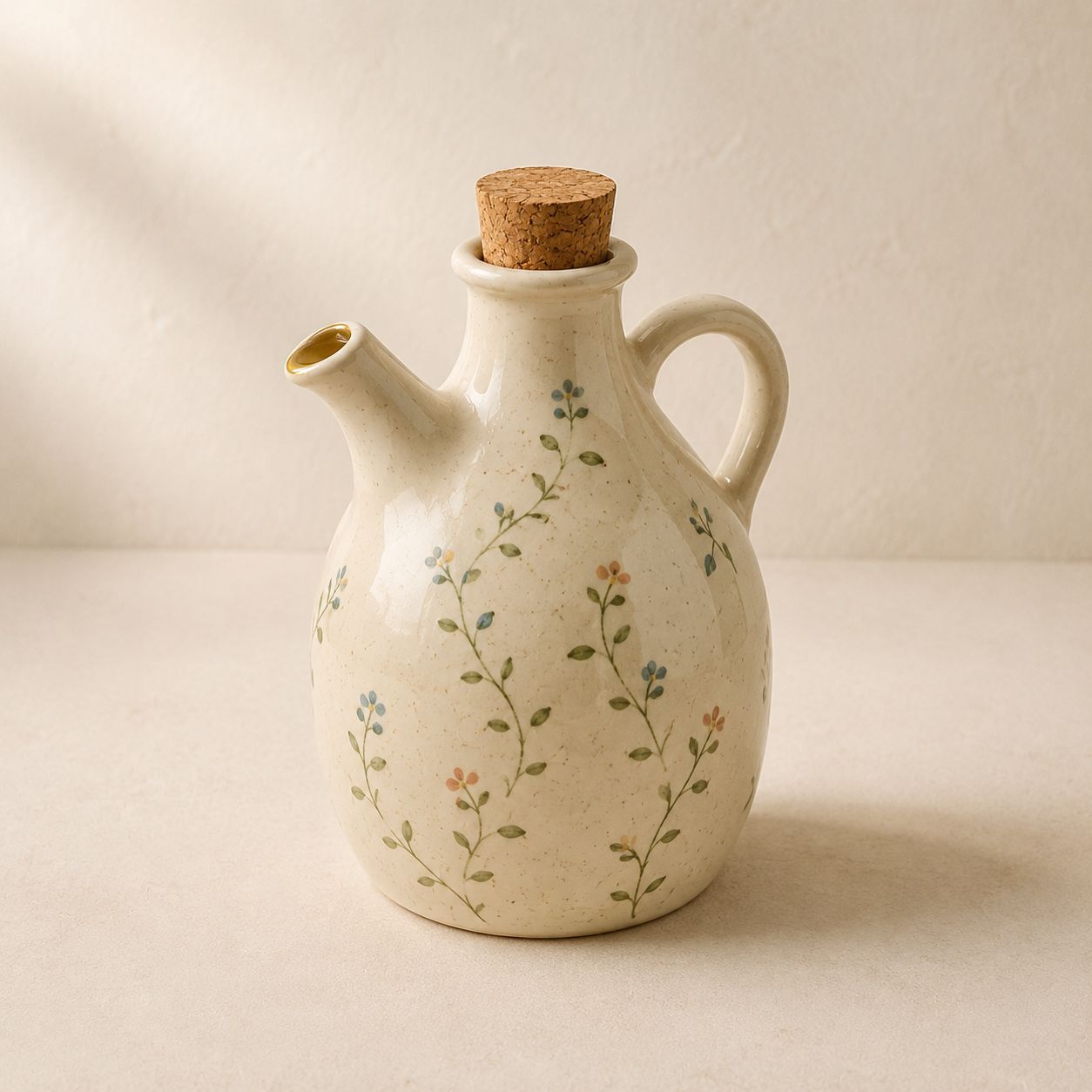 Vine Oil Cruet — handmade serving pieces