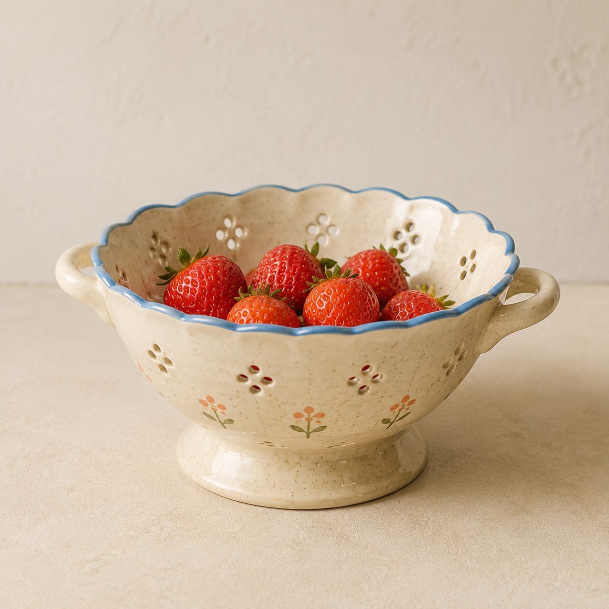 Scallop Berry Bowl — handmade bowls