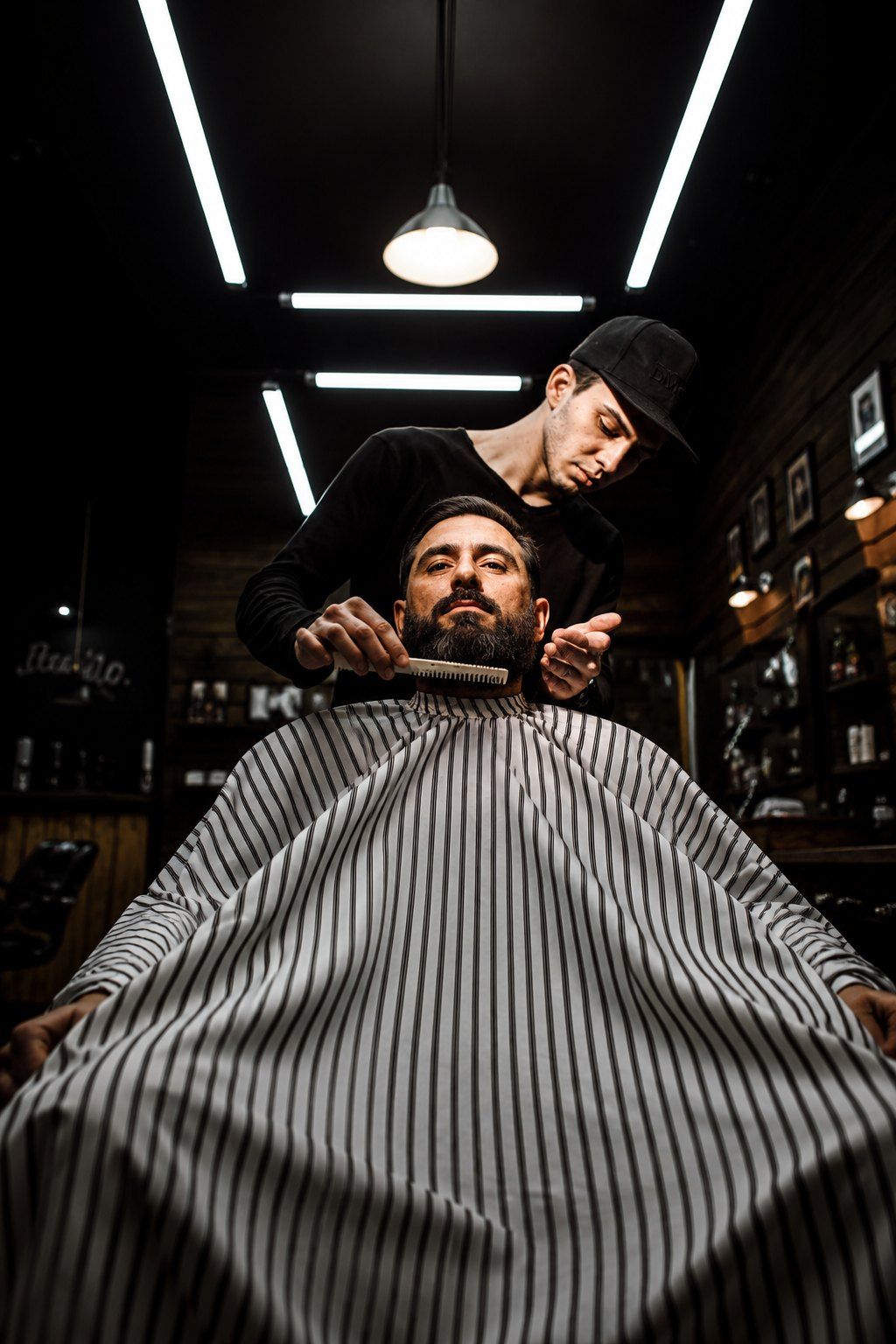 Mikael Widor at work on a client